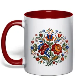 Чашка с цветной ручкой