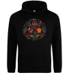 Мужская толстовка (худи) Петриківський розпис коло Черный фото
