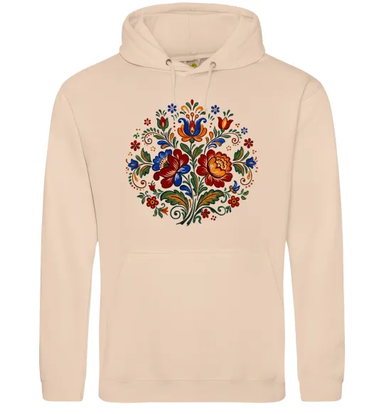 Мужская толстовка (худи) Петриківський розпис коло Песочный фото