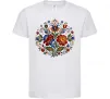 Детская футболка Петриківський розпис коло Белый фото