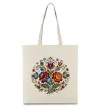 Эко-сумка Петриківський розпис коло Бежевый фото