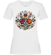 Женская футболка Петриківський розпис коло Белый фото