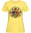 Женская футболка Петриківський розпис коло Лимонный фото