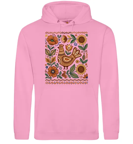 Мужская толстовка (худи) Опішнянська кераміка орнамент Розовый фото