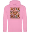 Жіноча толстовка (худі) Опішнянська кераміка орнамент Рожевий фото