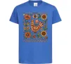Детская футболка Опішнянська кераміка орнамент Ярко-синий фото