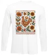 Лонгслив Опішнянська кераміка орнамент Белый фото