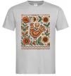 Мужская футболка Опішнянська кераміка орнамент Серый фото