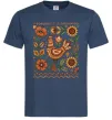 Мужская футболка Опішнянська кераміка орнамент Темно-синий фото