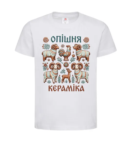 Детская футболка Опішня кераміка Белый фото