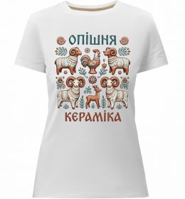 Женская премиум футболка Опішня кераміка
