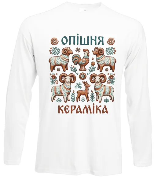 Лонгслив Опішня кераміка Белый фото