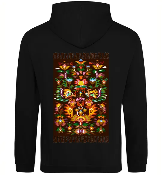 Мужская толстовка (худи) Решетилівський килим Черный фото