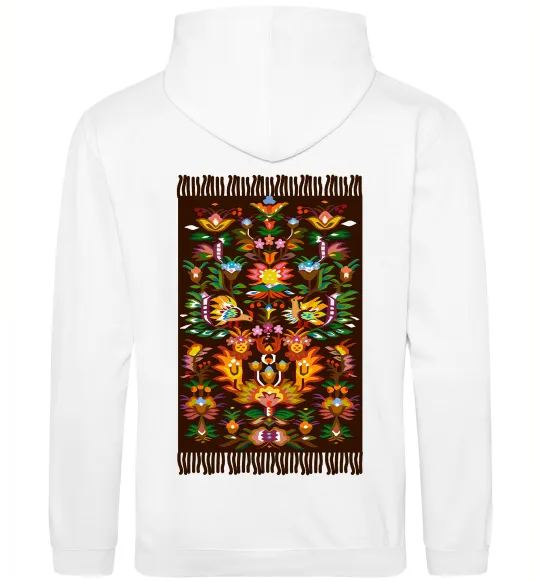 Жіноча толстовка (худі) Решетилівський килим Білий фото