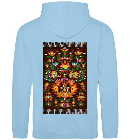 Жіноча толстовка (худі) Решетилівський килим Блакитний фото