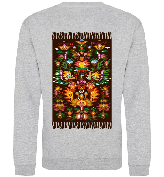 Свитшот Решетилівський килим Серый меланж фото