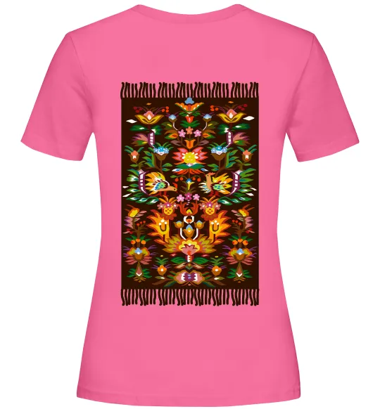 Женская футболка Решетилівський килим Ярко-розовый фото