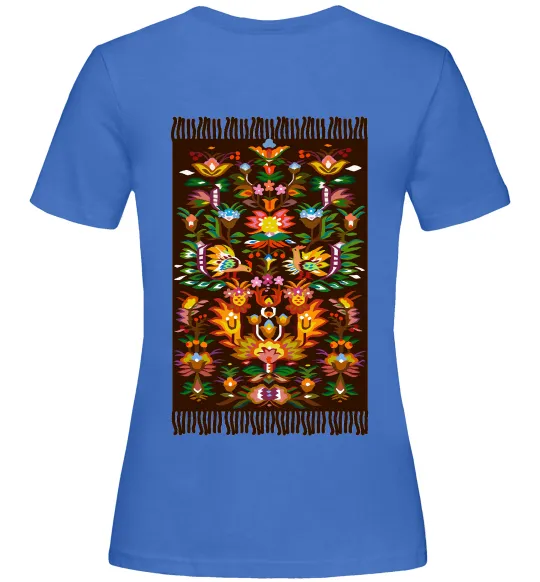 Женская футболка Решетилівський килим Ярко-синий фото