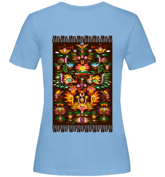 Женская футболка Решетилівський килим Голубой фото