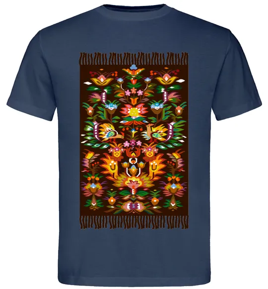 Мужская футболка Решетилівський килим Темно-синий фото