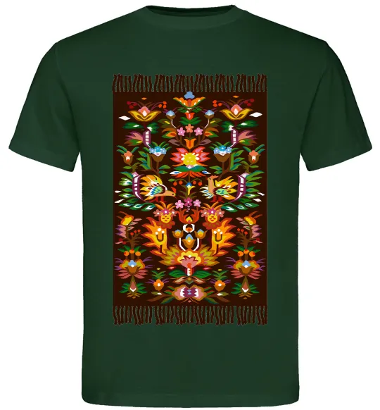 Мужская футболка Решетилівський килим Темно-зеленый фото