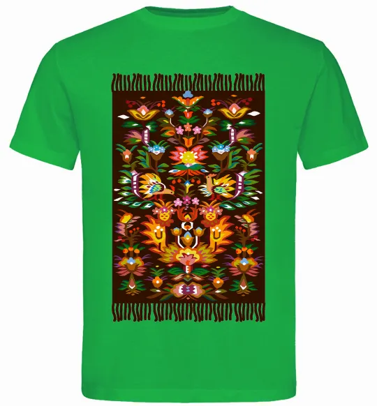 Мужская футболка Решетилівський килим Зеленый фото