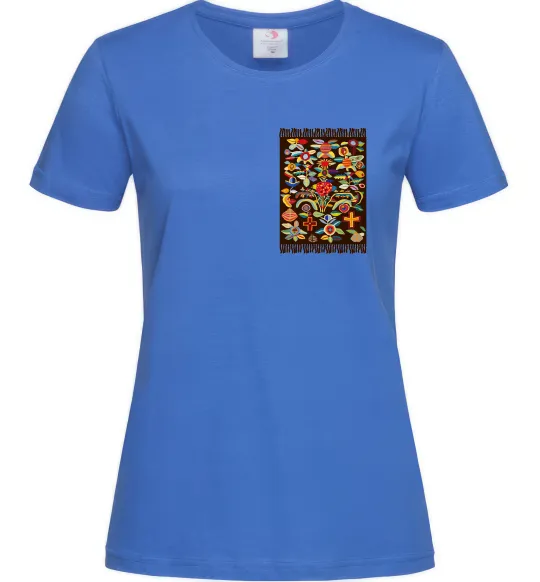 Женская футболка Решетилівські килими Ярко-синий фото
