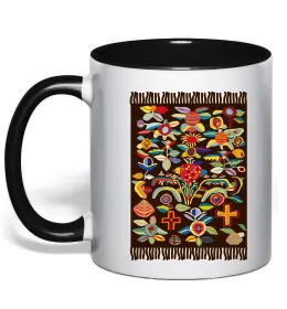 Чашка с цветной ручкой