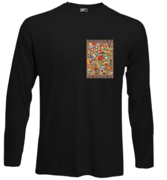 Лонгслив Решетилівські килими Черный фото