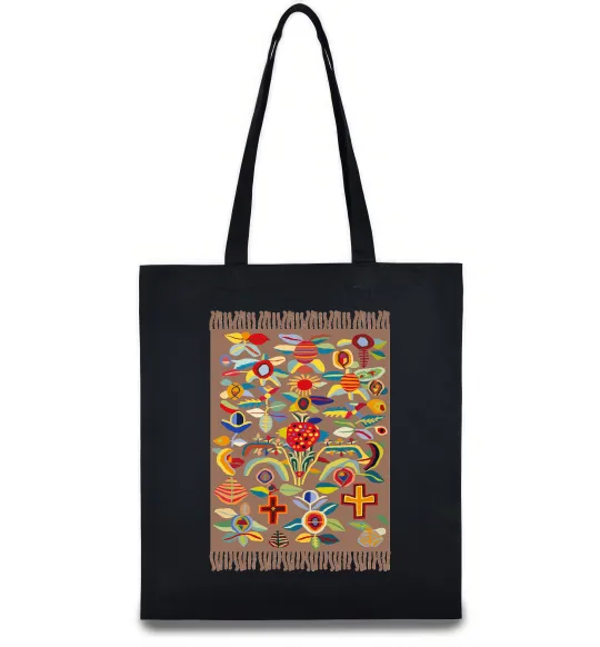 Эко-сумка Решетилівські килими Черный фото