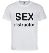 Мужская футболка SEX INSTRUCTOR, колір - білий, розмір - L Белый Мужская футболка SEX INSTRUCTOR, колір - білий, розмір - L Белый фото