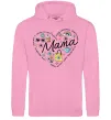 Женская толстовка (худи) Мама серце з компліментів Розовый фото