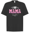Футболка Оверсайз Мама серденько Черный фото