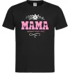 Мужская футболка Мама серденько Черный фото