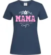 Женская футболка Мама серденько Темно-синий фото
