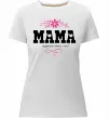 Женская премиум футболка Мама серденько Белый фото
