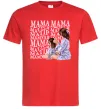 Мужская футболка Мама Матуся Красный фото