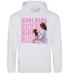 Женская толстовка (худи) Мама Матуся Серый меланж фото