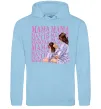 Женская толстовка (худи) Мама Матуся Голубой фото
