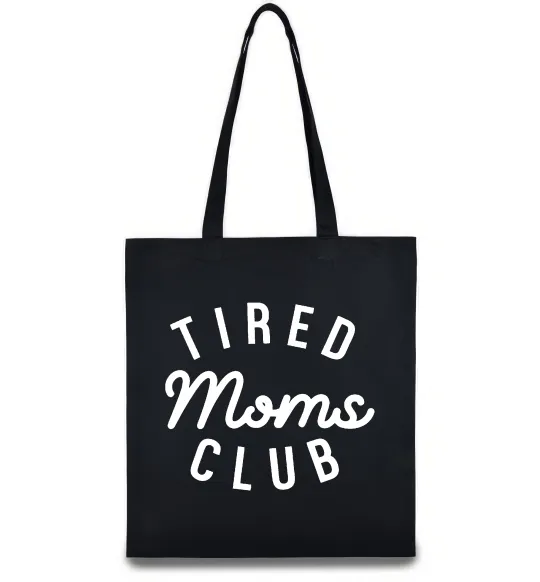 Еко-сумка Tired moms club Чорний фото
