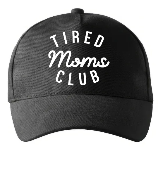 Кепка Tired moms club Чорний фото