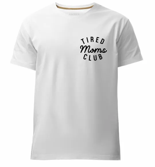 Чоловіча преміум футболка Tired moms club Білий фото