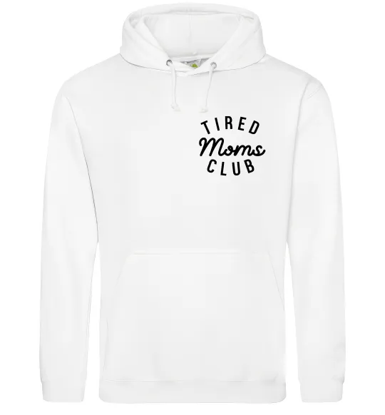 Жіноча толстовка (худі) Tired moms club Білий фото