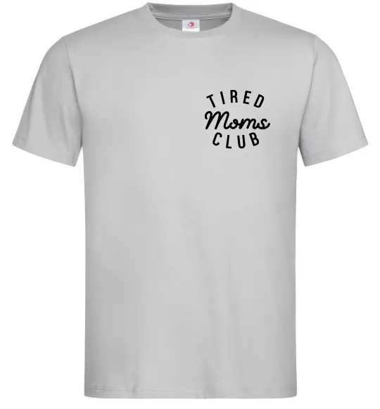 Чоловіча футболка Tired moms club Сірий фото