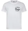 Чоловіча футболка Tired moms club Білий фото