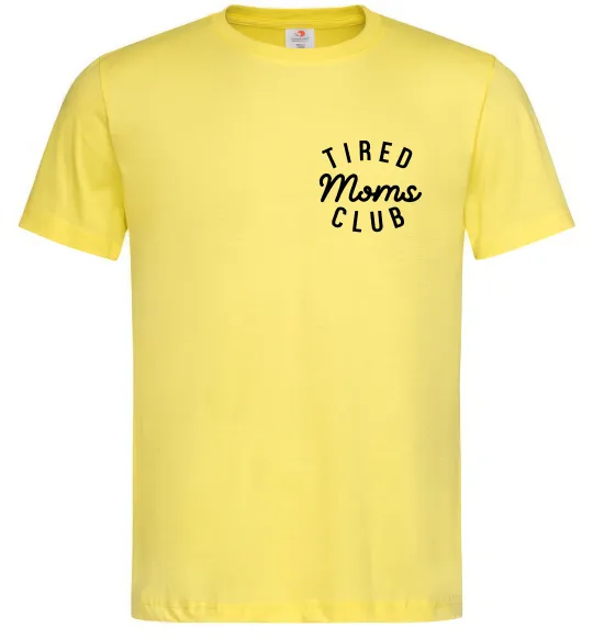 Чоловіча футболка Tired moms club Лимонний фото
