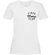 Жіноча футболка Tired moms club Білий фото