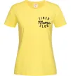 Жіноча футболка Tired moms club Лимонний фото