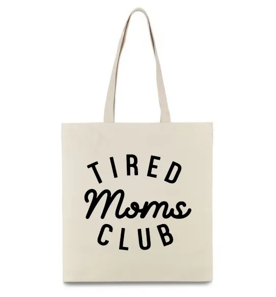 Еко-сумка Tired moms club Бежевий фото
