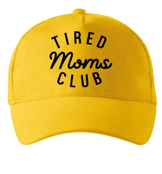 Кепка Tired moms club Сонячно жовтий фото